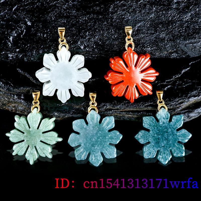 Jadeite翡翠ひまわりペンダントネックレス、18k金メッ - Necklaces のレビューと価格