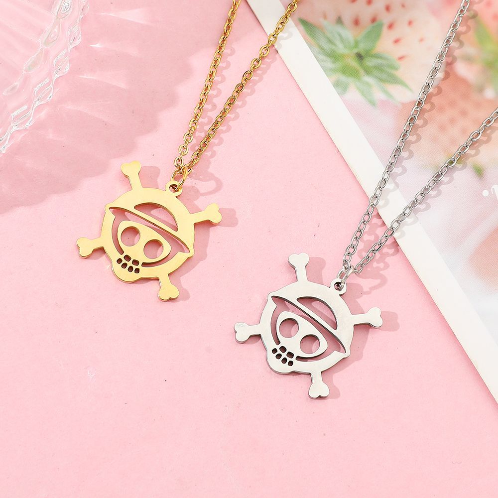 アニメスカル合金中空ペンダントネックレス日本の漫画漫画 2D - Anime Pendant Necklace のレビューと価格