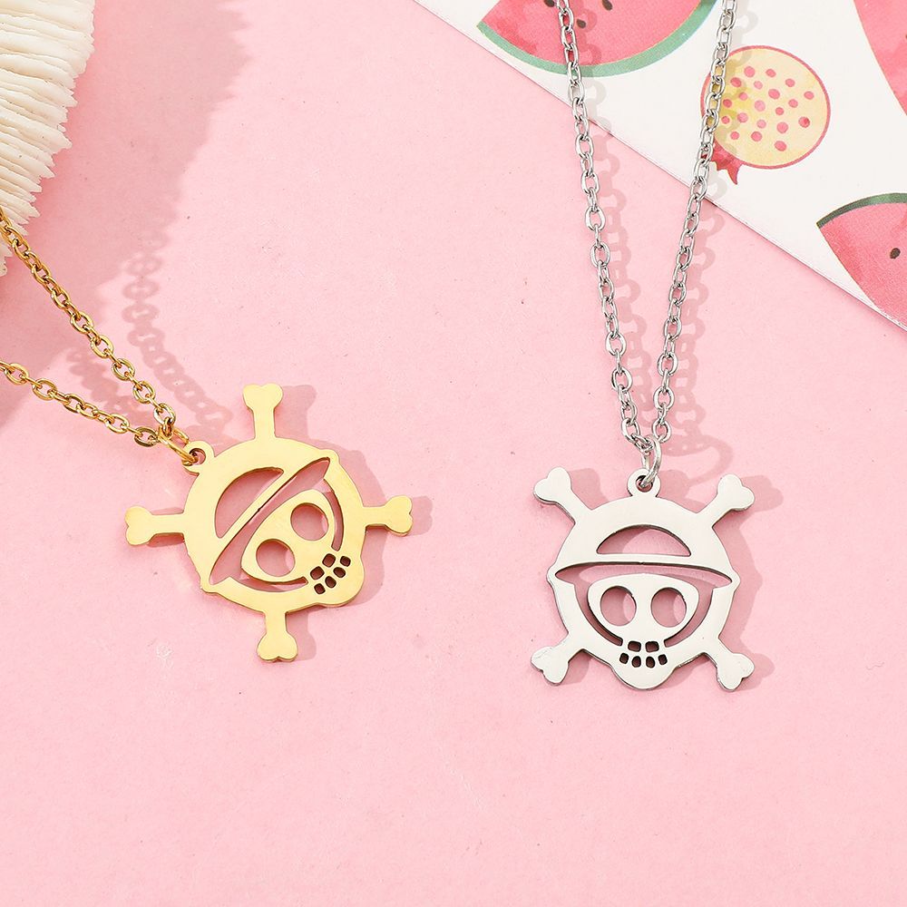 アニメスカル合金中空ペンダントネックレス日本の漫画漫画 2D - Anime Pendant Necklace のレビューと価格