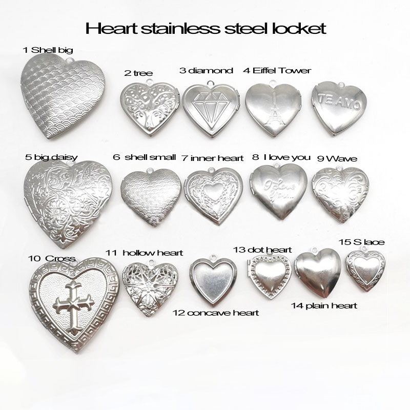 子供と大人のためのステンレス鋼のフォトフレーム,あなたの思い - Heart Locket Necklace Photo のレビューと価格