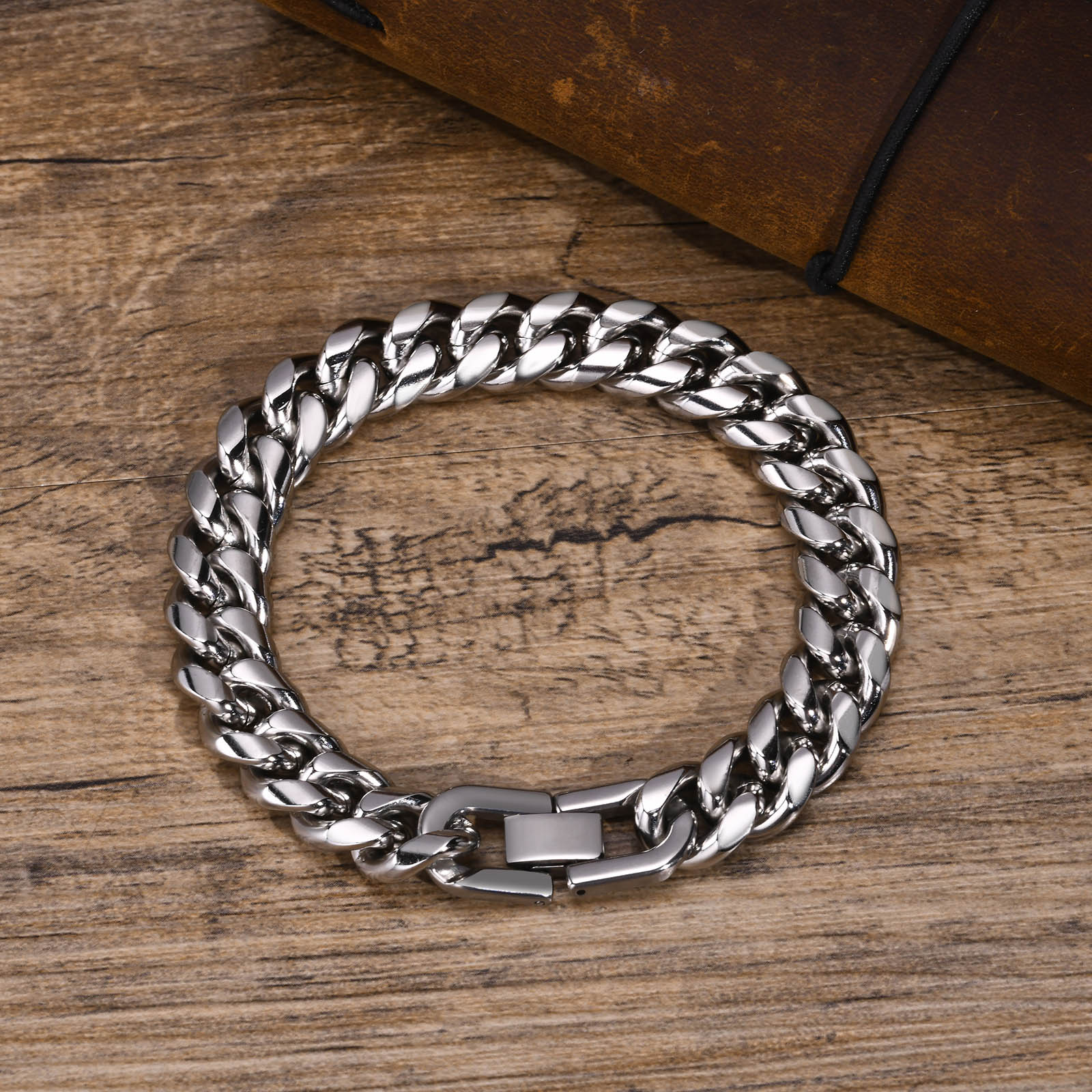6-12MM キューバチェーンメンズブレスレット、防水ステン - Cuban Link Chain 12Mm のレビューと価格